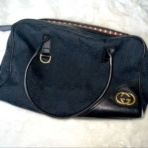 Gucci Black Leather Handbag